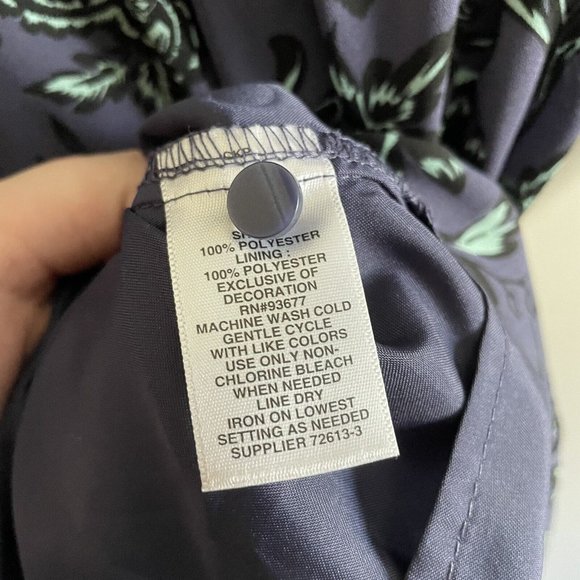 Belle+Sky Womn S Blue Floral Lace Detail Boho High Neck Cutout Tiered Maxi Dress - Picture 7 of 8